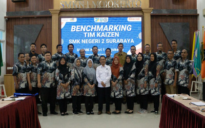 Kegiatan Benchmarking Tim Kaizen SMK Negeri 2 Surabaya di SMK Negeri 1 Mojokerto