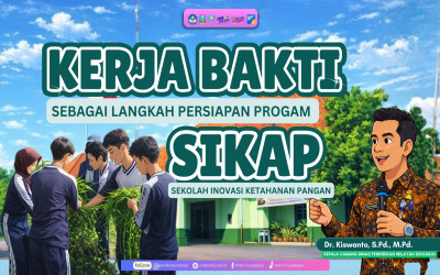 Kerja Bakti Sekolah sebagai Persiapan Aksi Program SIKAP