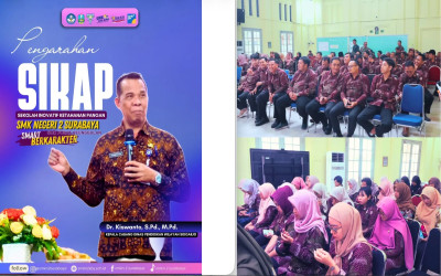 Pengarahan Sikap - Sekolah Inovasi Ketahanan Pangan oleh Kepala Cabang Dinas Pendidikan Wilayah Sidoarjo